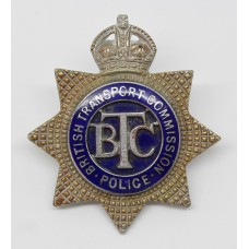 British Transport Commission (B.T.C.) Senior Officer's Enamelled Cap Badge - King's Crown