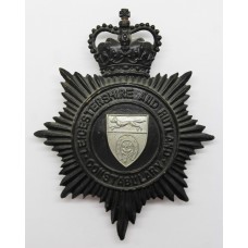 Leicestershire and Rutland Constabulary Night Helmet Plate - Queen's Crown