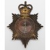 Leicestershire and Rutland Constabulary Night Helmet Plate - Queen's Crown