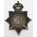 Macclesfield Borough Police Night Helmet Plate - King's Crown