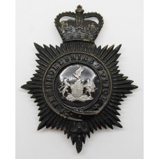 Pembrokeshire Police Night Helmet Plate - Queen's Crown