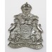 Leicester City Police Helmet Plate - King's Crown (Chrome)