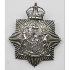 Derby Borough Police Helmet Plate - King's Crown