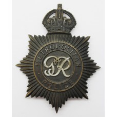 George VI Metropolitan Police Night Helmet Plate