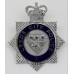 Leeds City Police Senior Officer's Enamelled Cap Badge- Queen's Crown