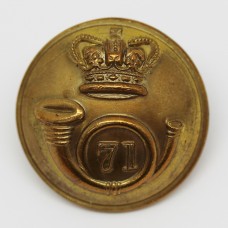 Victorian 71st (Highland Light Infantry) Regiment of Foot Officer's Button (Large)
