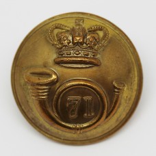 Victorian 71st (Highland Light Infantry) Regiment of Foot Officer's Button (Large)