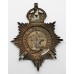Metropolitan Police 'W' Division (Clapham) Helmet Plate - King's Crown