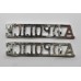 Pair of Army Depot Police (A.D.POLICE) Anodised (Staybrite) Shoulder Titles