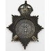 Cardiff City Police Night Helmet Plate - King's Crown