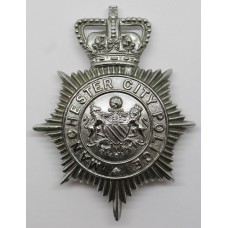 Manchester City Police Helmet Plate - Queen's Crown