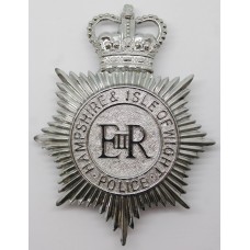 Hampshire & Isle of Wight Police Helmet Plate - Queen's Crown