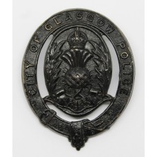 Glasgow City Police Night Helmet Plate - King's Crown