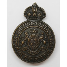 Metropolitan Special Constabulary Cap Badge - King's Crown