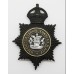 Nottinghamshire Constabulary Night Helmet Plate - King's Crown