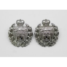 Pair of Norfolk Joint Police Collar Badges - Queen's Crown