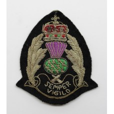 Scottish Police Forces Bullion Cap Badge - Queen's Crown