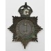 Somersetshire Constabulary Night Helmet Plate - King's Crown