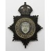 Derbyshire Constabulary Night Helmet Plate - King's Crown