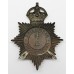 Derbyshire Constabulary Night Helmet Plate - King's Crown