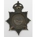 Warwickshire Constabulary Night Helmet Plate - King's Crown