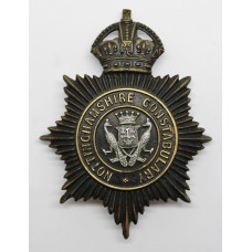 Nottinghamshire Constabulary Night Helmet Plate - King's Crown (P