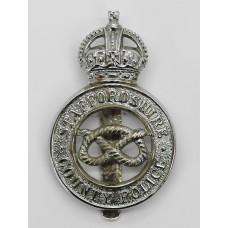 Staffordshire County Police Cap Badge - King's Crown