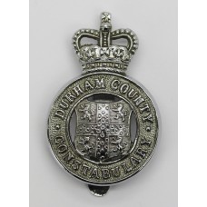 Durham County Constabulary Cap Badge - Queen's Crown