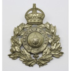 Ramsgate Borough Police Wreath Helmet Plate - King's Crown