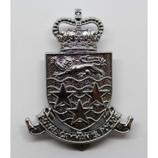 Royal Cayman Islands Police Cap Badge - Queen's Crown