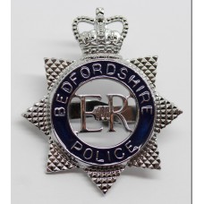 Bedfordshire Police Enamelled Cap Badge - Queen's Crown