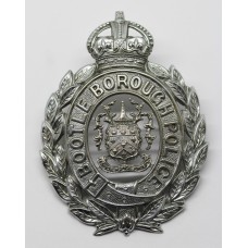 Bootle Borough Police Wreath Helmet Plate - King's Crown