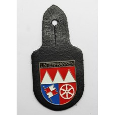 German Unterfranken (Lower Franconia) Bavaria Police Breast Badge Fob