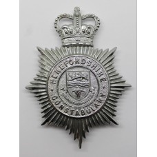 Herefordshire Constabulary Helmet Plate - Queen's Crown