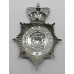 County Borough of Bolton Police Helemt Plate - Queen's Crown