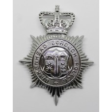 Birkenhead Borough Police Helmet Plate - Queen's Crown