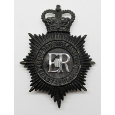 Bedfordshire & Luton Constabulary Night Helmet Plate - Queen's Crown