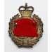 Berkshire Constabulary Black Wreath Helmet Plate - Queen's Crown