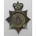 Durham County Constabulary Night Helmet Plate - Queen's Crown