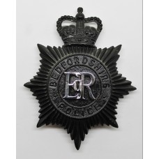 Bedfordshire Police Night Helmet Plate - Queen's Crown