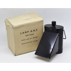 WW2 Air Raid Precautions A.R.P. Lamp with Hood in Original Box