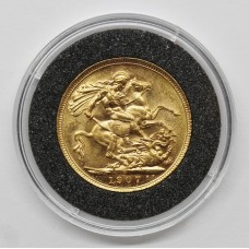 1907 S Edward VII 22ct Gold Full Sovereign Coin (Sydney Mint)