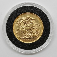 1900 Victoria 22ct Gold Full Sovereign Coin