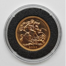 2000 Elizabeth II 22ct Gold Full Sovereign Coin