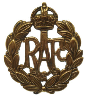 Royal Air Force (R.A.F.) Cap Badge - King's Crown