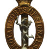 Royal Corps of Signals Cap Badge - King's Crown (1st Pattern)