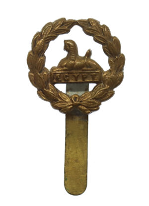 Gloucestershire Regiment Brass Back Cap Badge