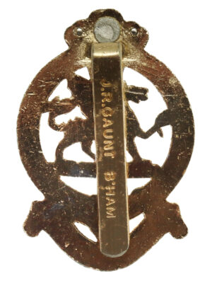 Queen's Royal Regiment Anodised (Staybrite) Cap Badge