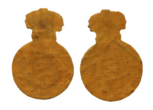 Pair of Essex Yeomanry Officer's Bullion Mess Dress Collar Badges - Queen's Crown