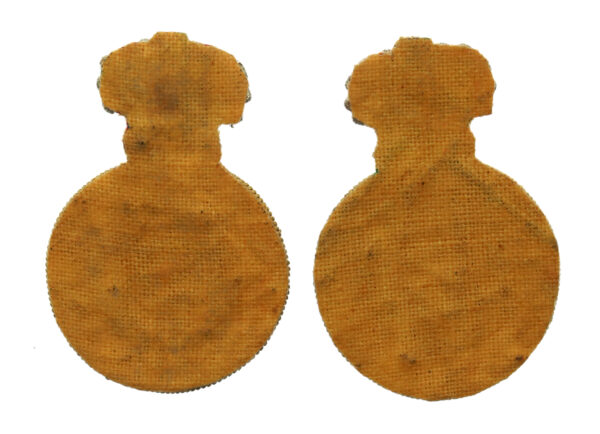 Pair of Essex Yeomanry Officer's Bullion Mess Dress Collar Badges - Queen's Crown